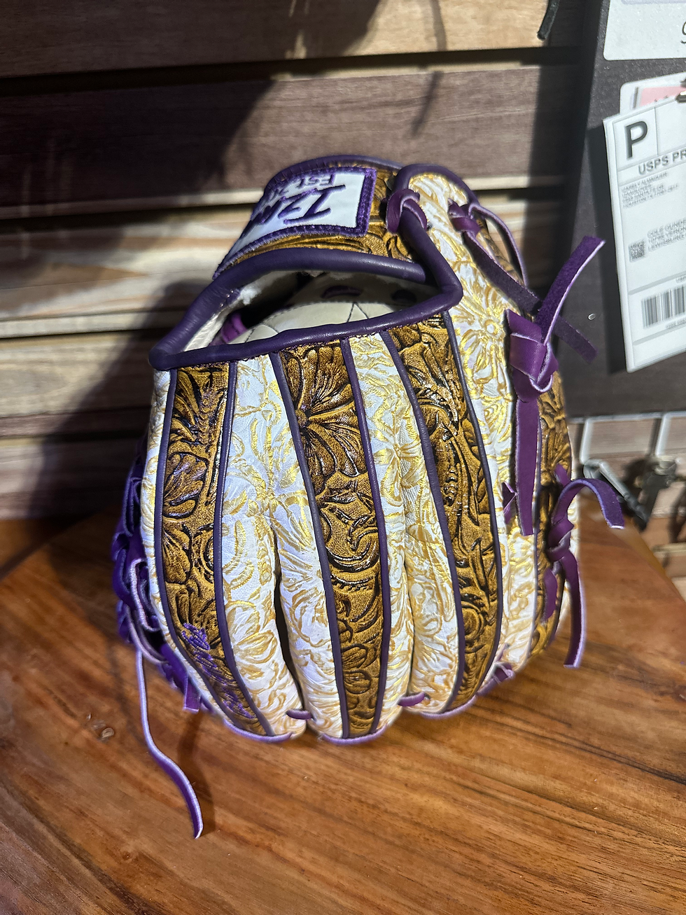 Thumbnail: 12” vaquero honey , vaquero gold l web purple