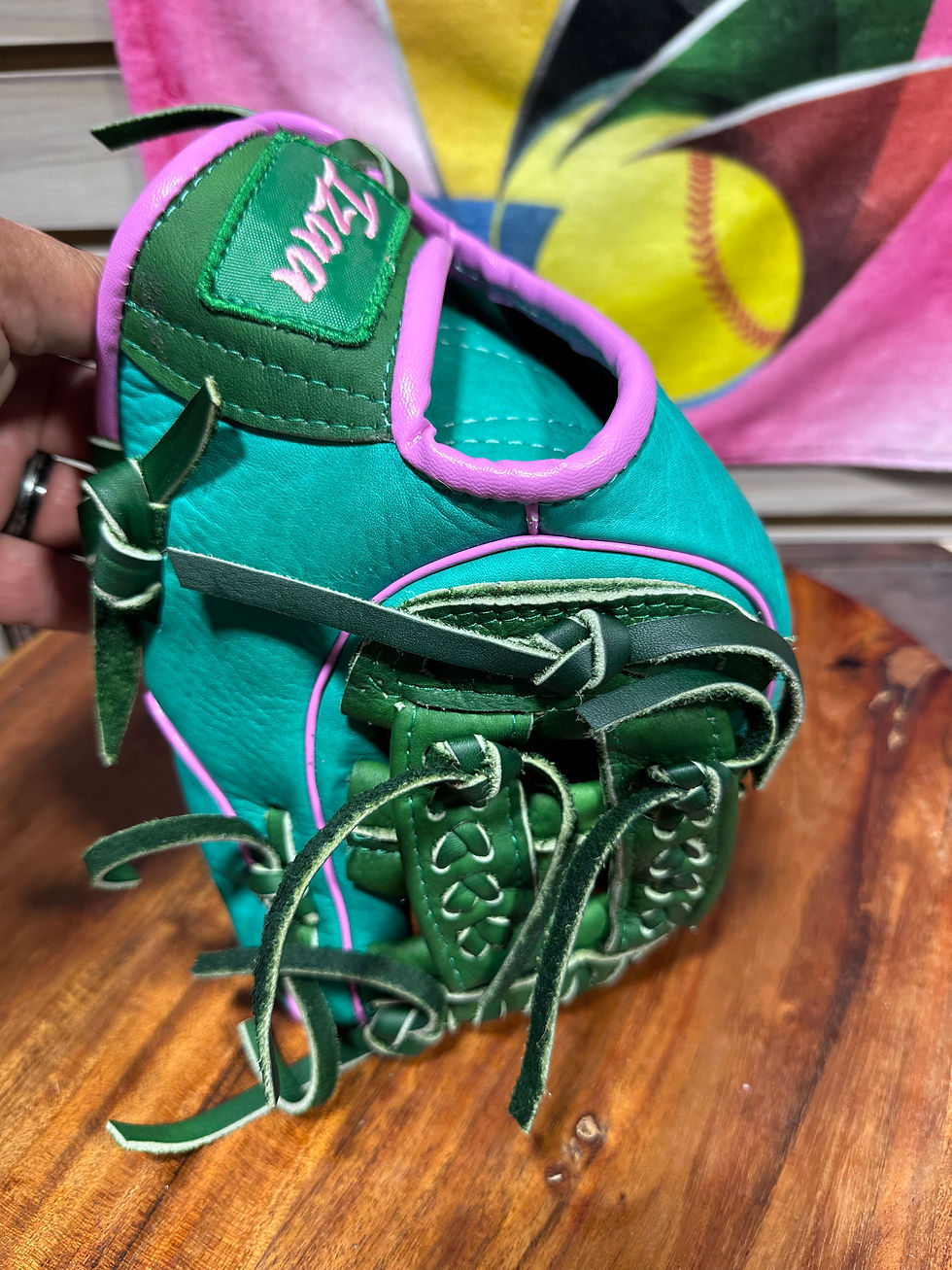 Thumbnail: 11” RHT teal /green kids oiled and broken in , game ready 