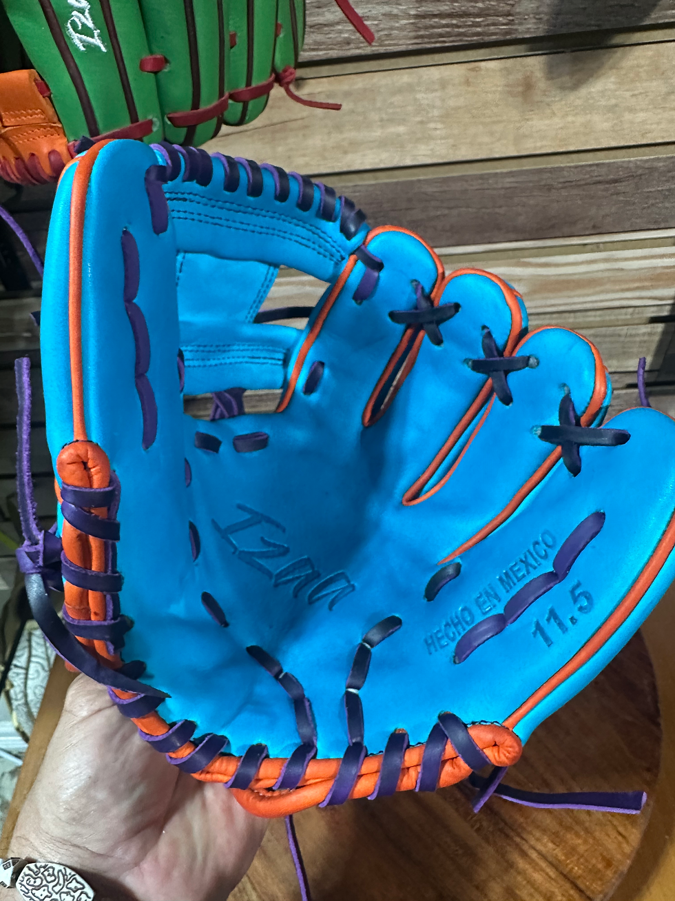 Thumbnail: 11.5” RHT blue  reinforced padding oiled and broken in 