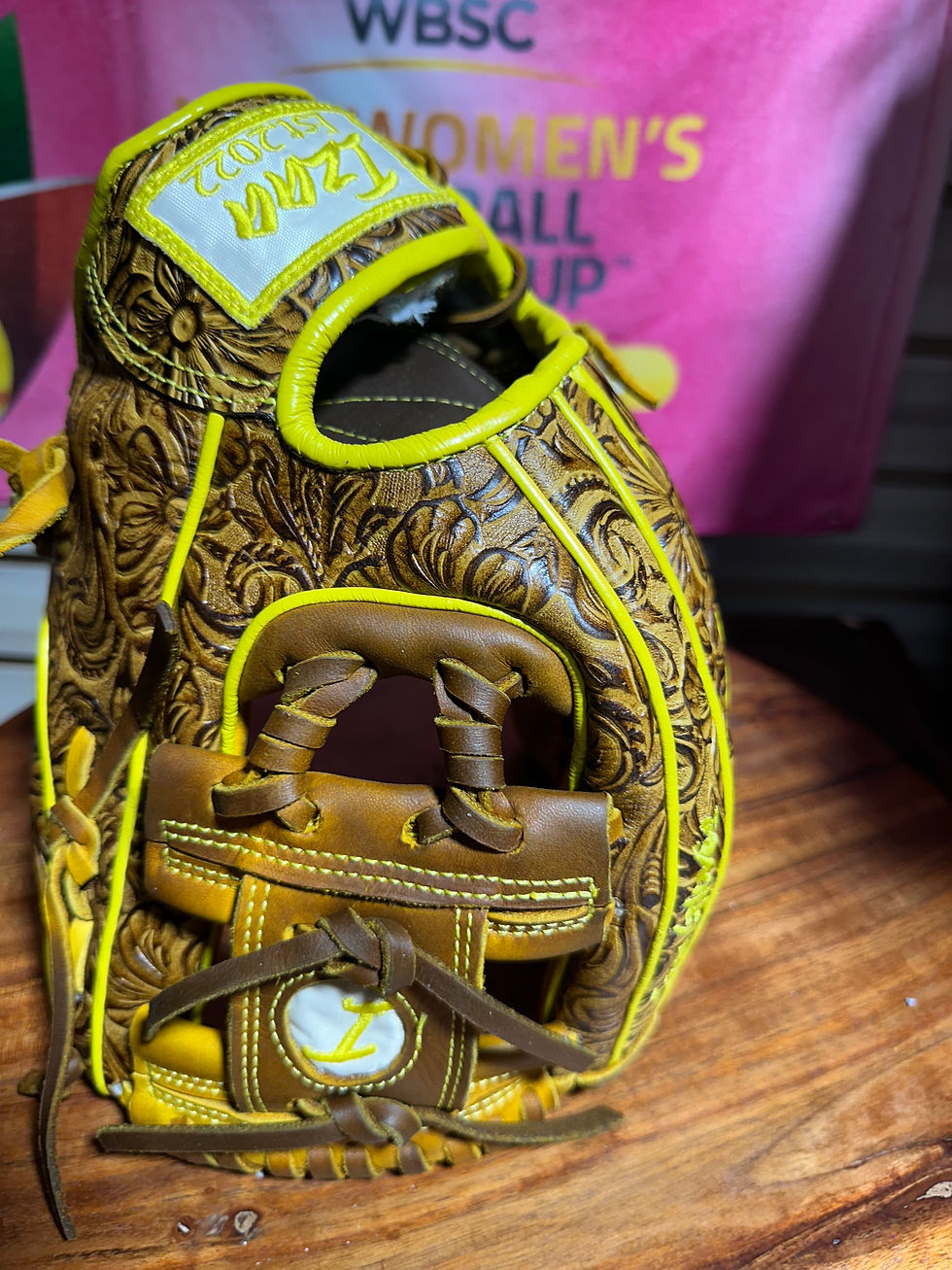 Thumbnail: 12”RHT vaquero yellow oiled broken in extra padding 