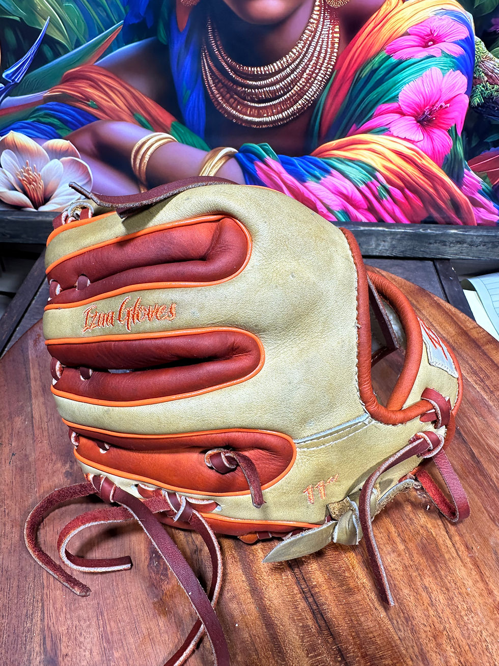 Thumbnail: 11”RHT kids soft leather oiled and broken in ,game ready  