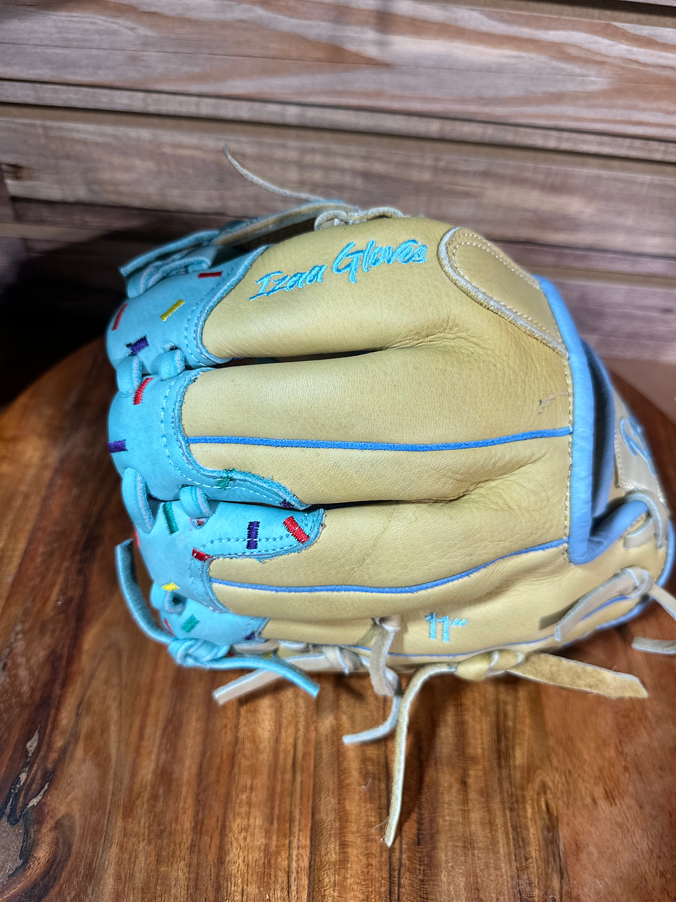 Thumbnail: 11” customized only, Carolina Blue ice cream, kids easy to squeeze , broken in 