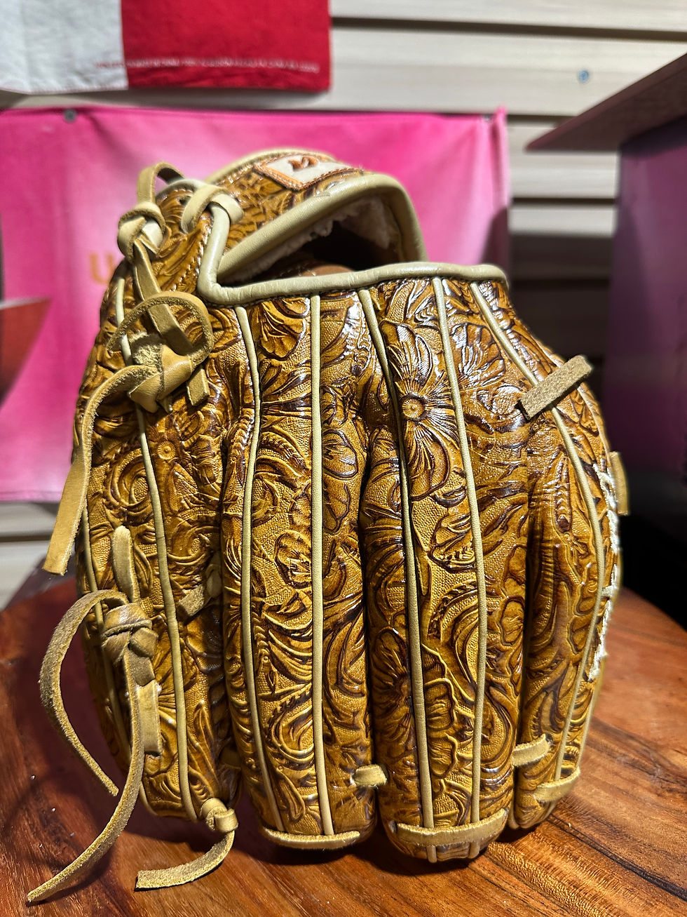 Thumbnail: 12”Lefty LHT vaquero reinforce web oiled and broken in 
