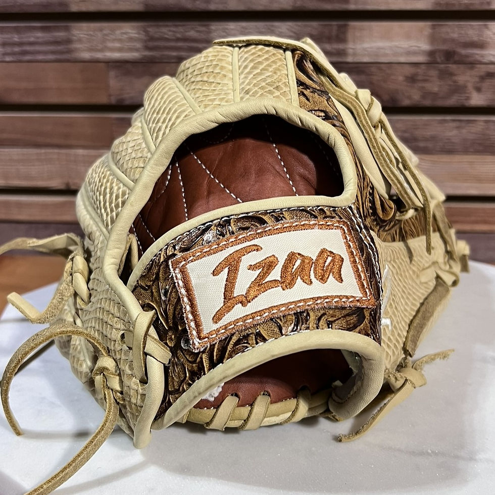 12", RHT, Mod H-Web, Snake Cream/ Vaquero Honey-Brown Baseball Softball Glove