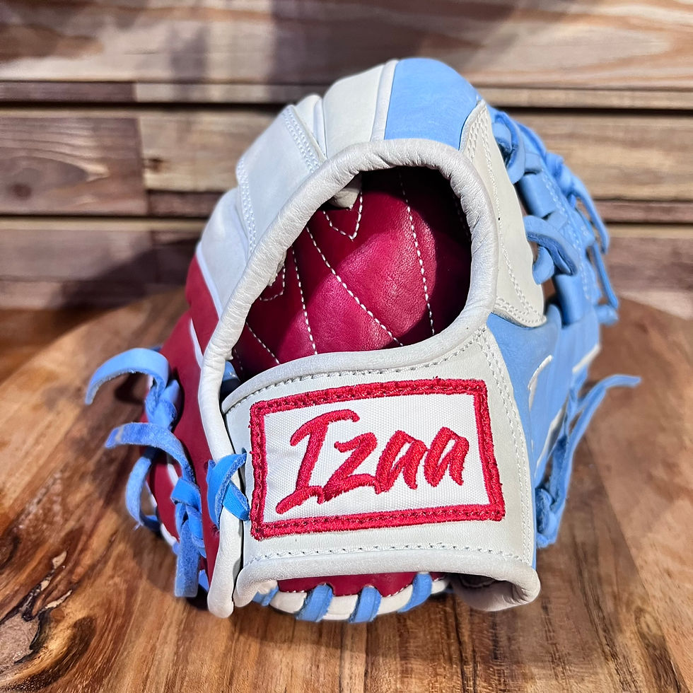 Thumbnail: 11.75", RHT, I-Web, Smooth Leather in Tricolor w Finger Pad Baseball Softball Glove