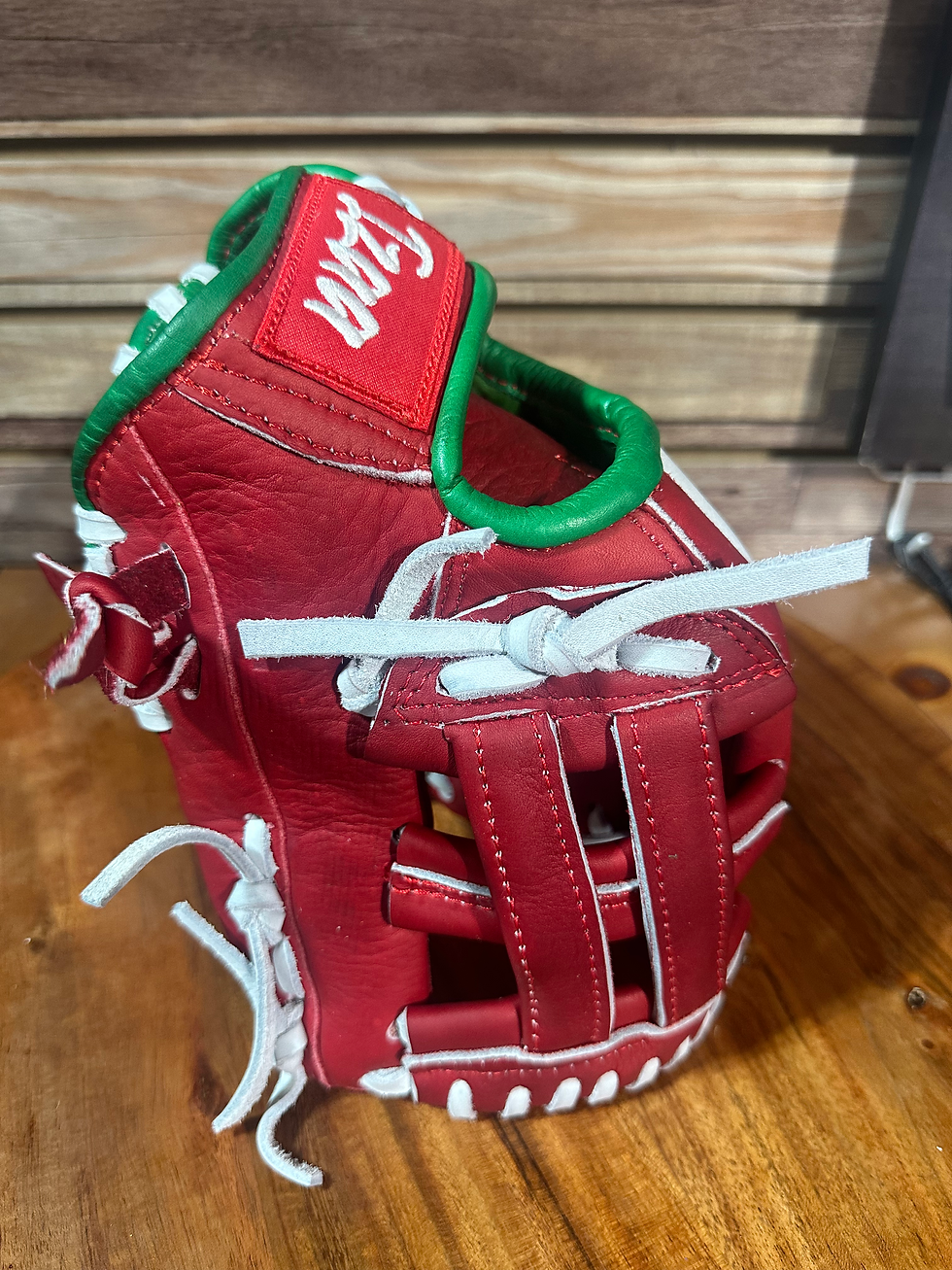 Thumbnail: 11.25” RHT tri-color kids gloves , easy to squeeze 