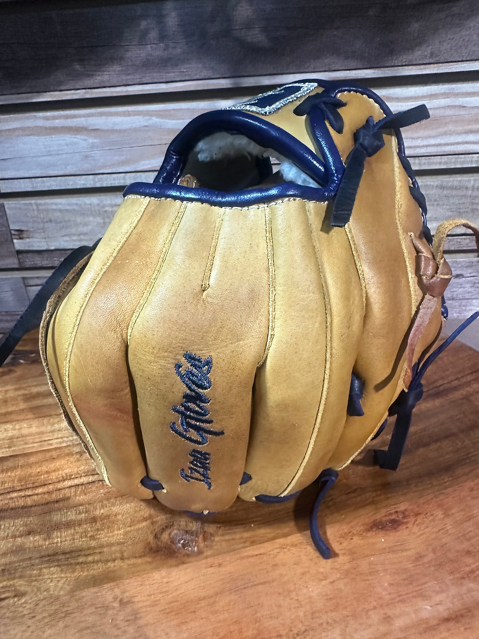 Thumbnail: On sale 11” kids glove reinforced web, oiled and broken in 
