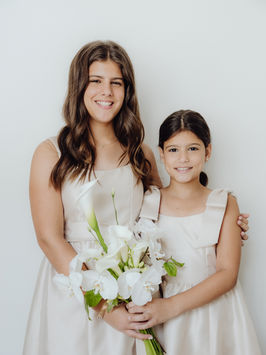Flower girls for international Wedding Couple