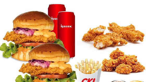 ★ Cki Burger Menü (2 Kişilik)