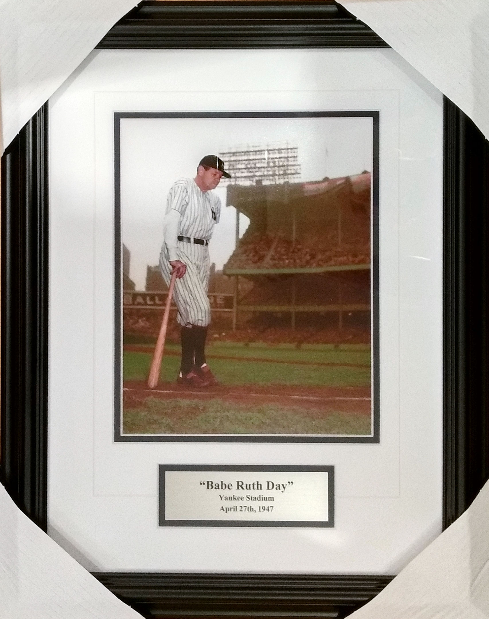 Ruth, Babe Yankees "Ruth Day" 8x10 Photo Framed