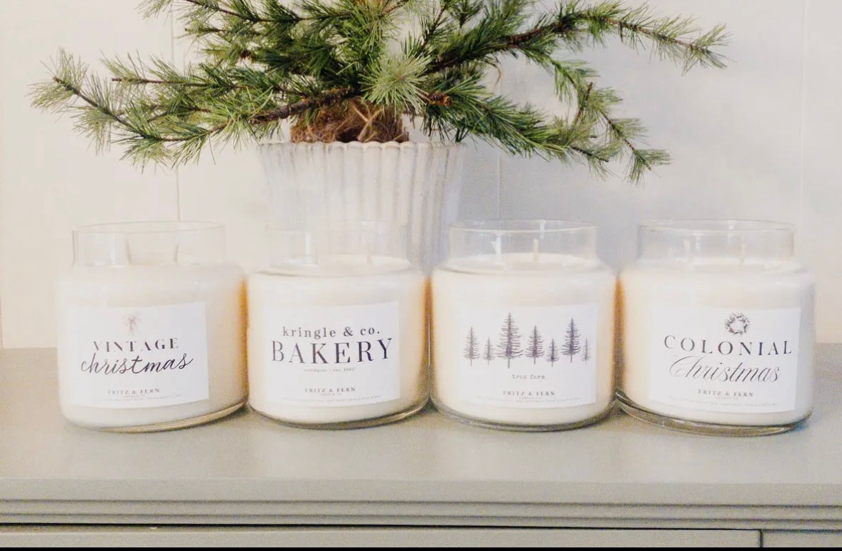 Vintage Christmas 18oz. Natural Soy Wax Candle