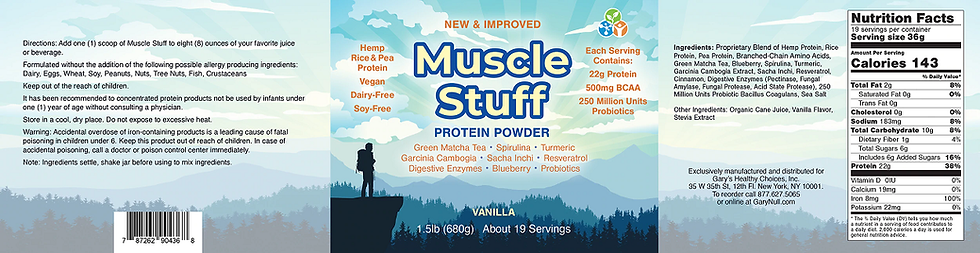 Thumbnail: Muscle Stuff Vanilla, 680 Grams Powder