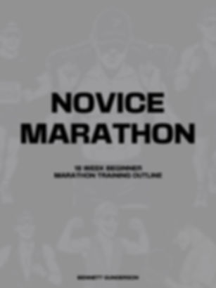Novice Marathon Outline
