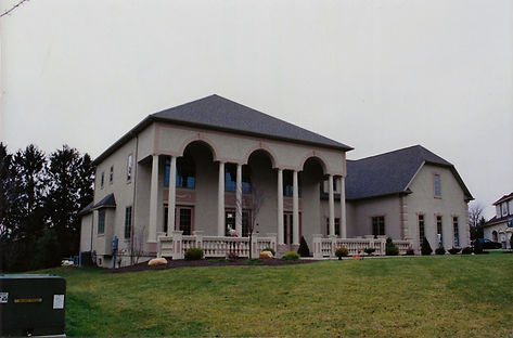 Stucco and Stone Residential House