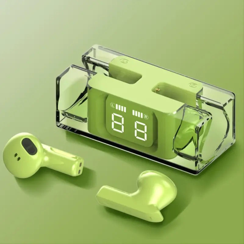 Wireless In-Ear Earphones with Digital Display