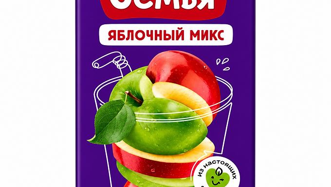 Яблочный микс напиток Моя Семья
