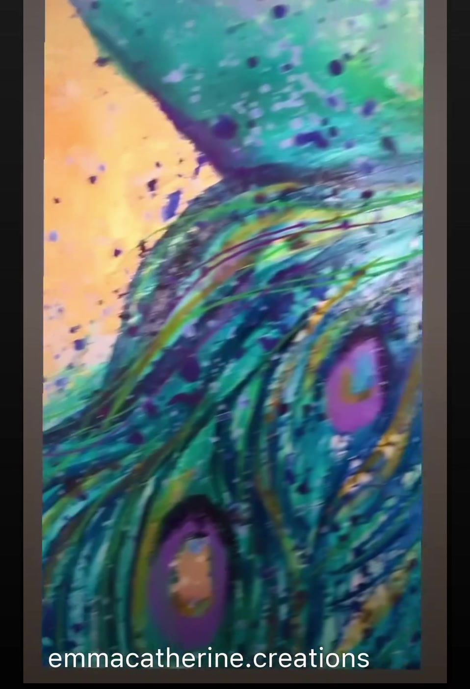 Thumbnail: Commission a Peacock in oils and gold leaf