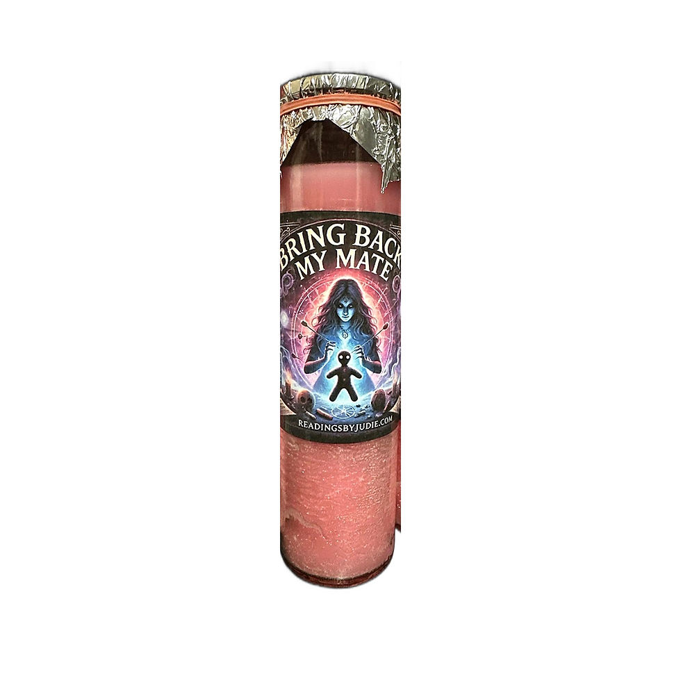 Bring Back My Mate Fixed Candle – Love Return Hoodoo Candle – handcrafted spiritual supplies Readings by Judie