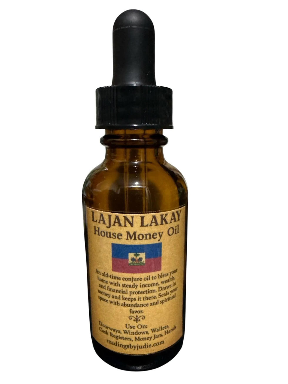 Lajan Lakay House Money Anointing Oil – Haitian Money Drawing Oil – handcrafted spiritual supplies Readings by Judie