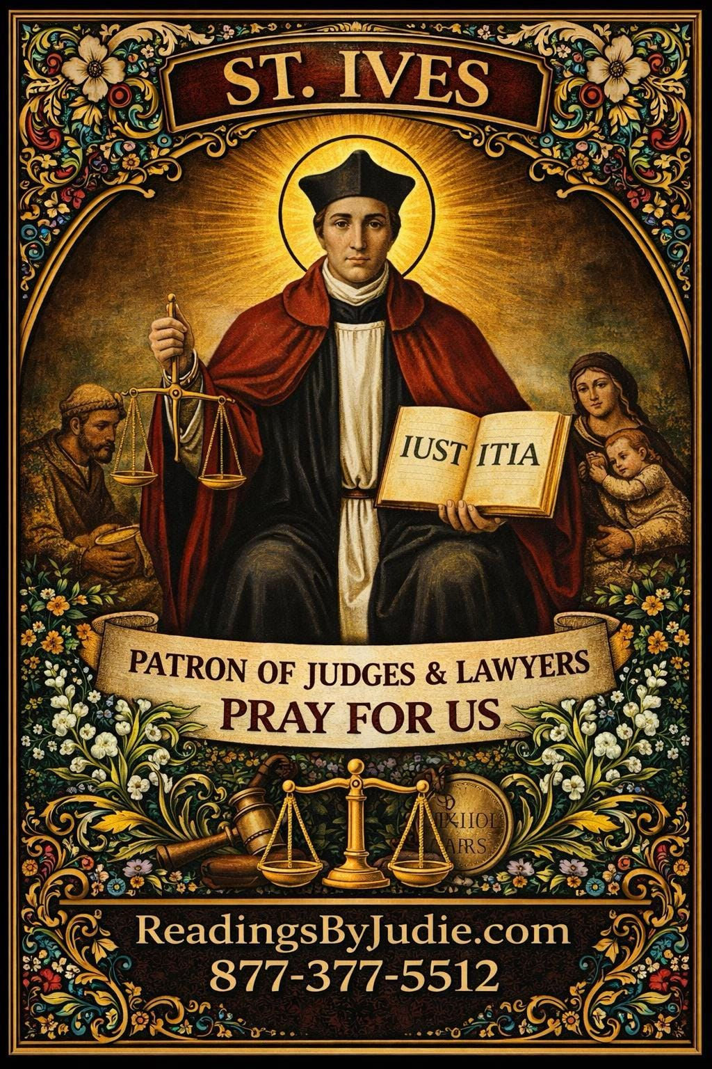 St. Ives Fixed Candle – Justice Money and Favor Spiritual Candle – handcrafted spiritual supplies Readings by Judie