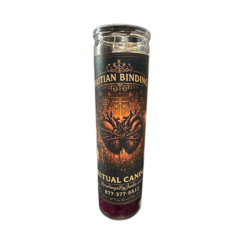 Haitian Binding Fixed Candle – Traditional Rootwork Binding Candle – handcrafted spiritual supplies Readings by Judie