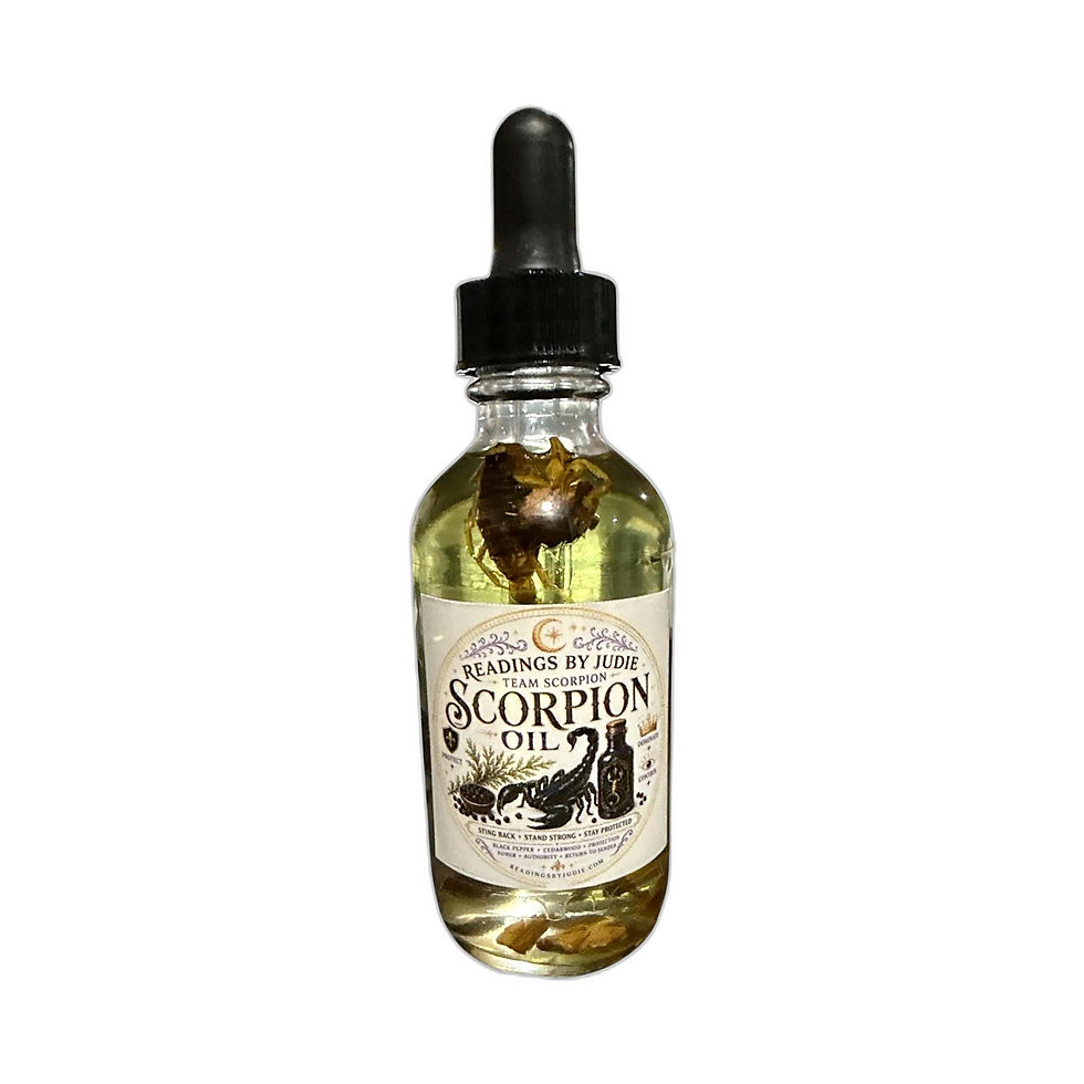 Scorpion Protection Oil – Domination Anointing Oil with Real Scorpion – handcrafted spiritual supplies Readings by Judie