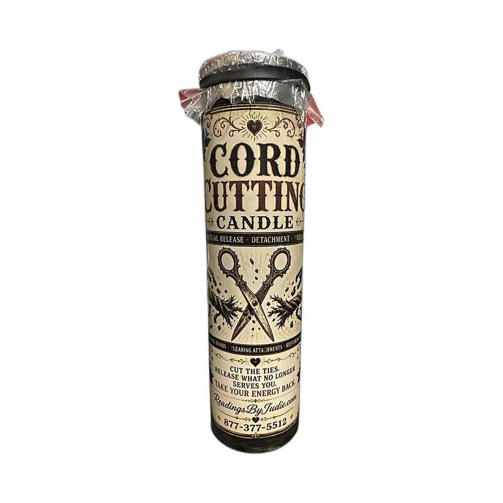 Cord Cutting Fixed Candle – Release and Energetic Freedom Spiritual Candle – handcrafted spiritual supplies Readings by Judie