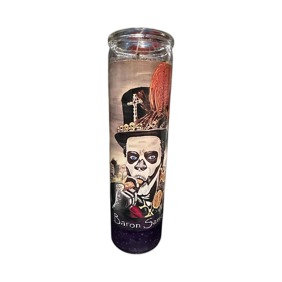 Baron Samedi Fixed Candle – Hoodoo Ancestor Candle – handcrafted spiritual supplies Readings by Judie