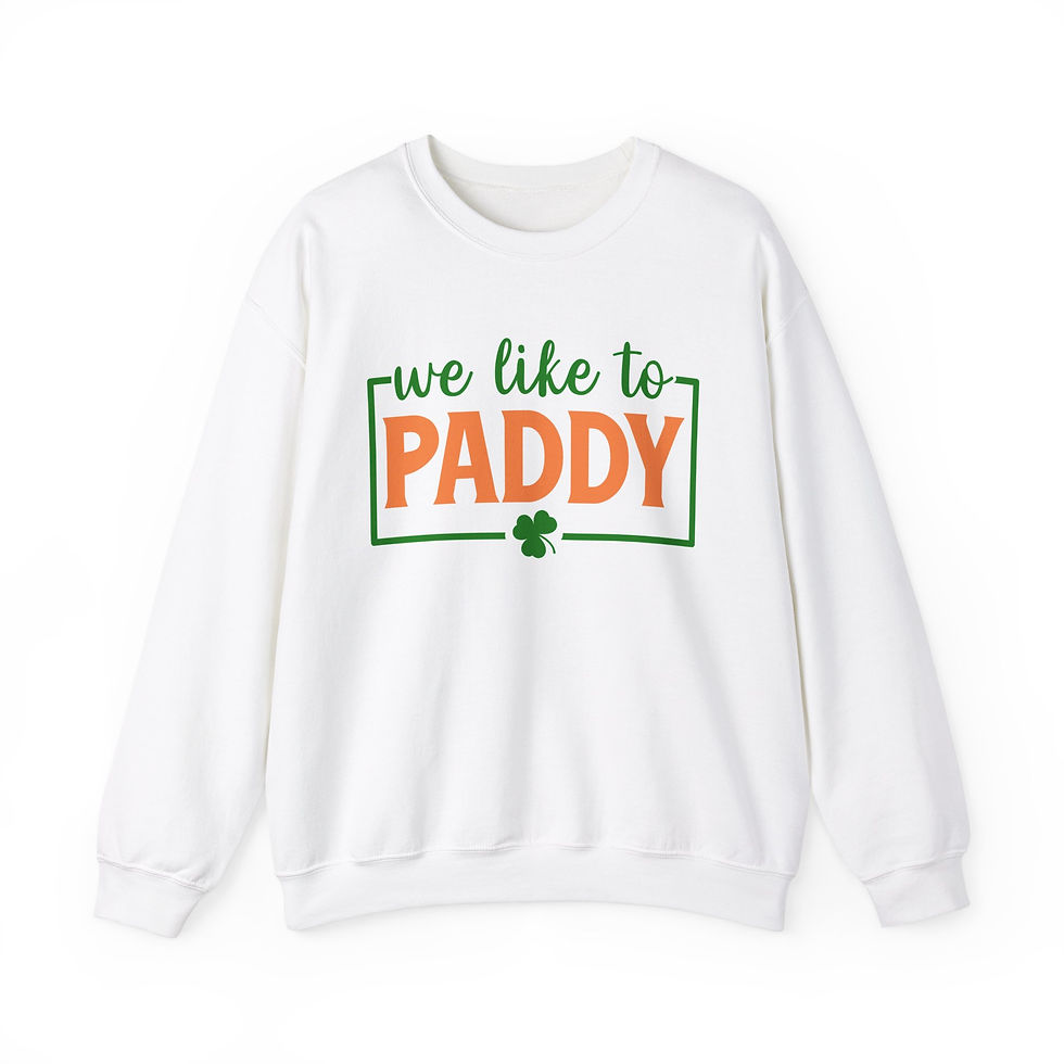 We Like to Paddy Crewneck Sweatshirt
