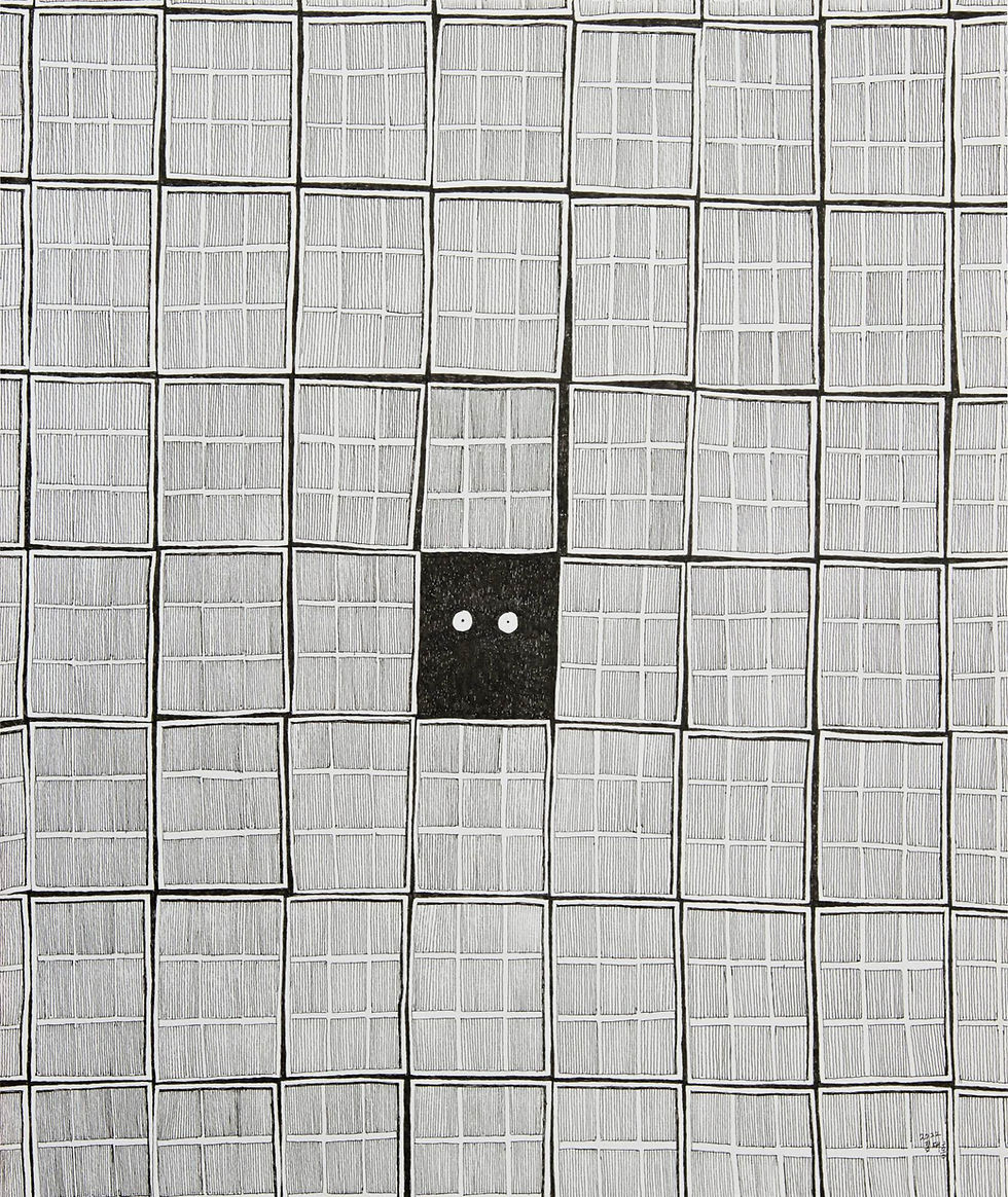 Unit No.2: One Day, Pen on paper, 38.4x45.5cm, 2022