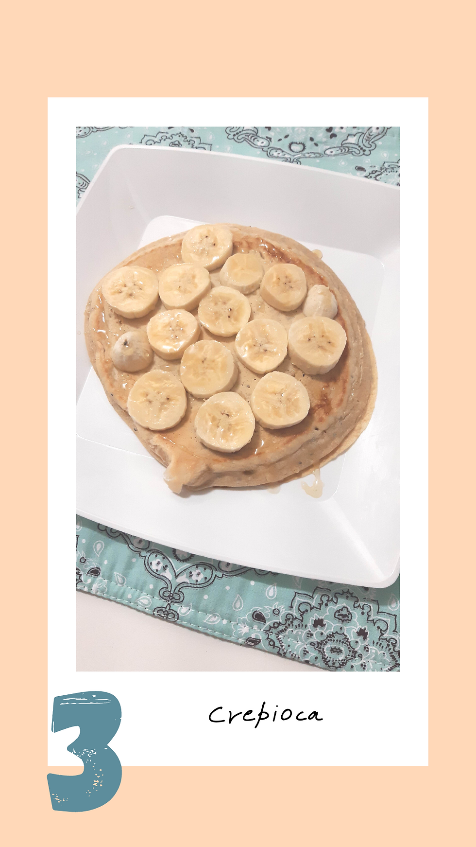 receita crepioca tapioca pasta de amendoim banana mel café da manhã criança saudável