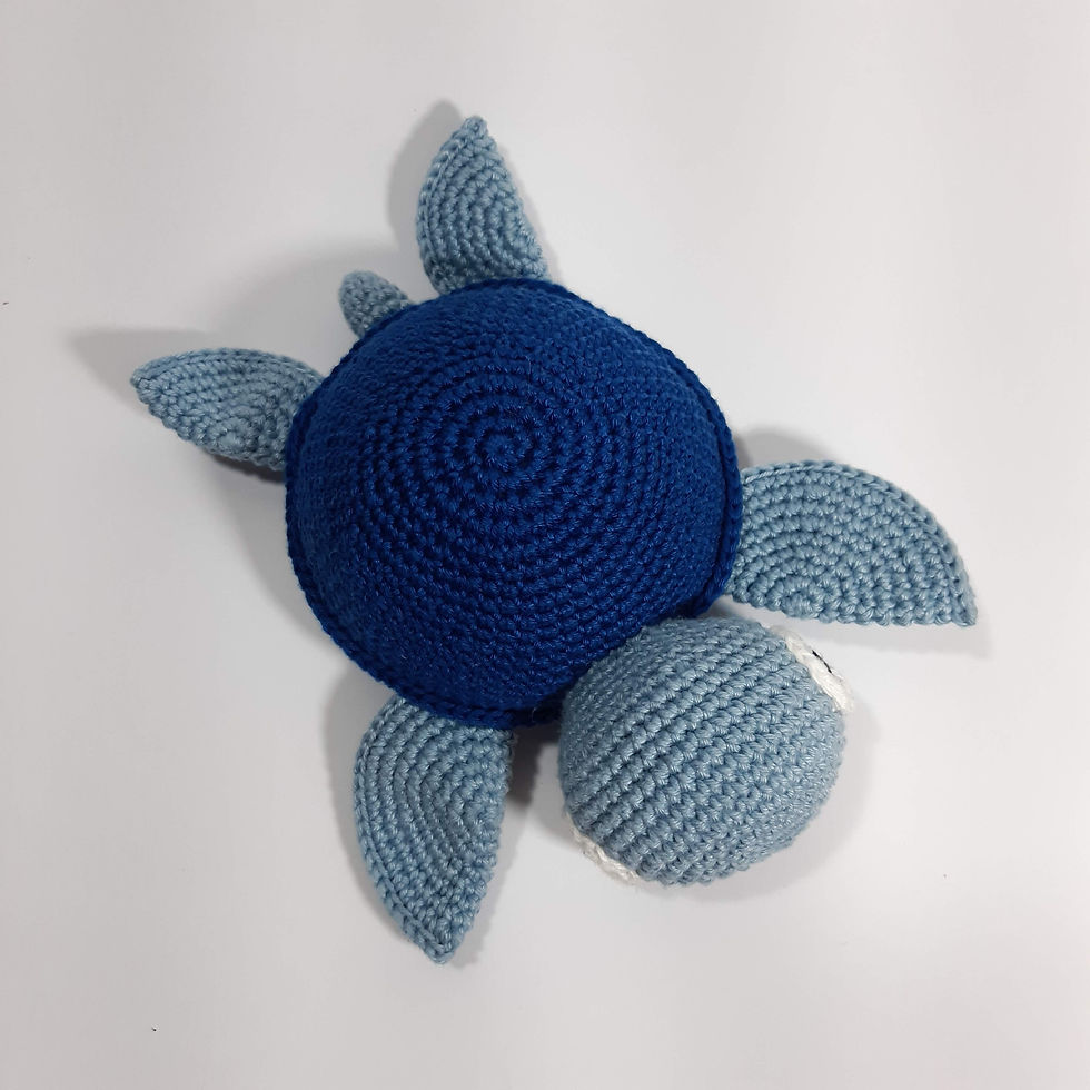 Miniatura: tartaruga amigurumi crochê artesanal animal bichinho de pelucia decoração brinquedo infantil bebê