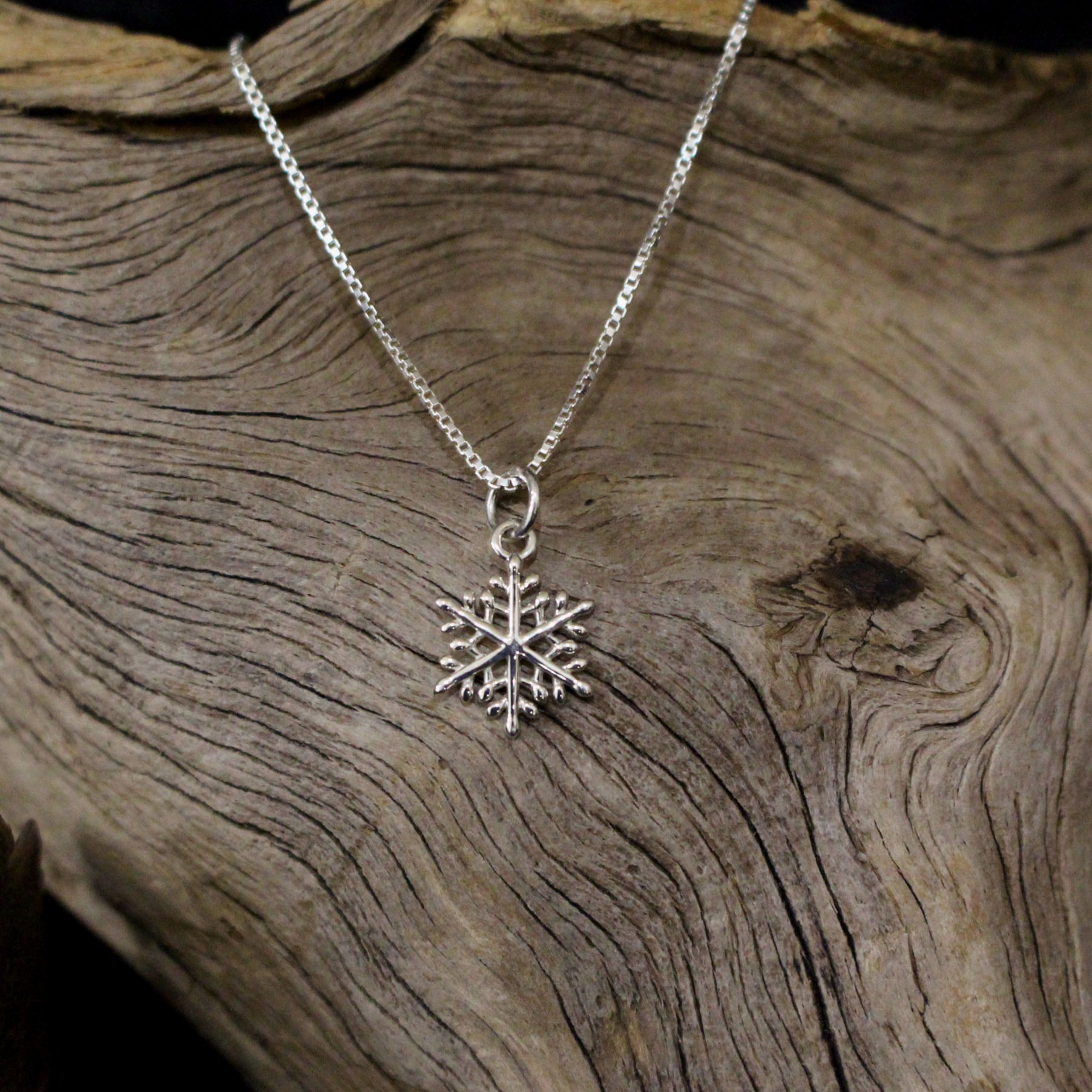 Petite Silver Snowflake