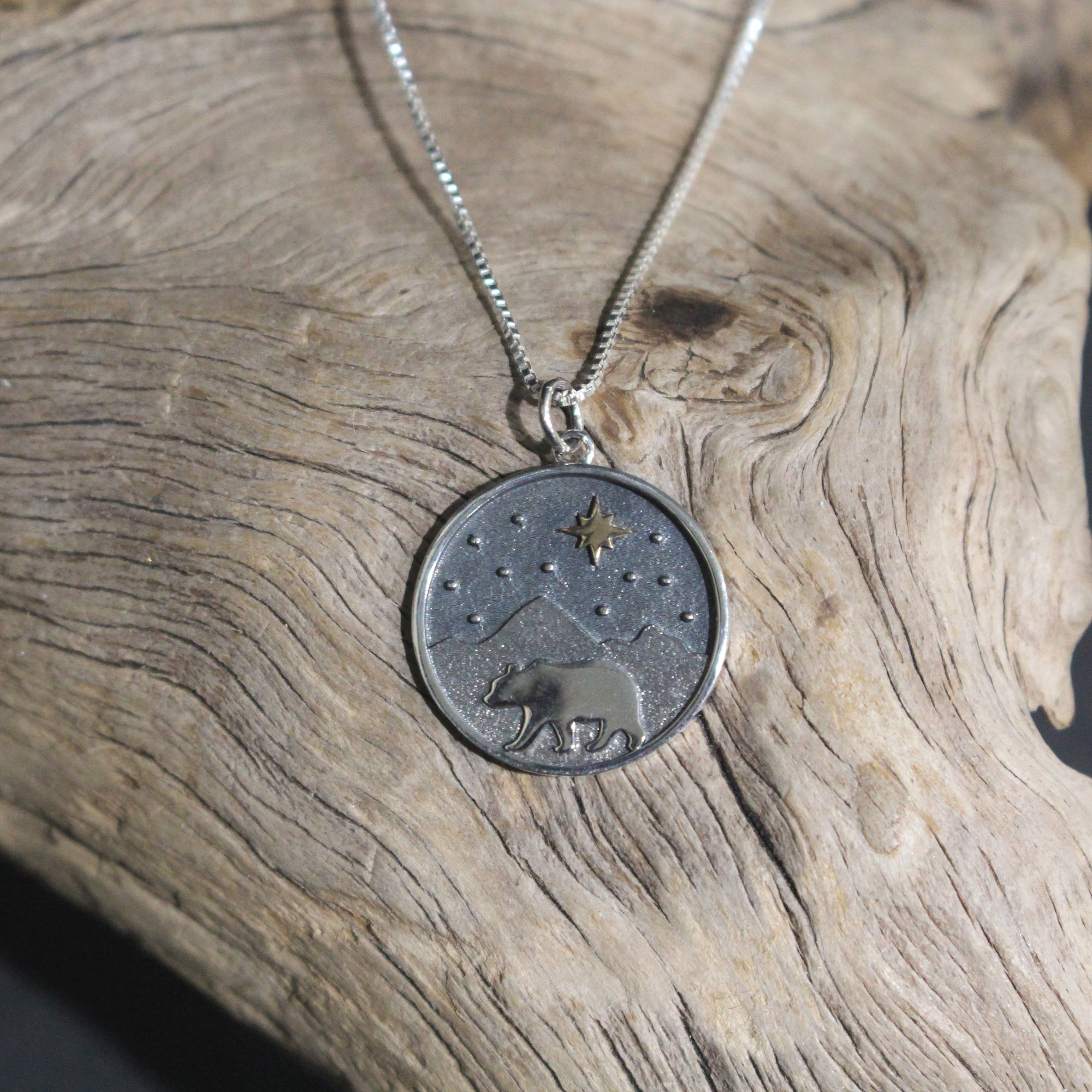 Mountain/Bear Pendant