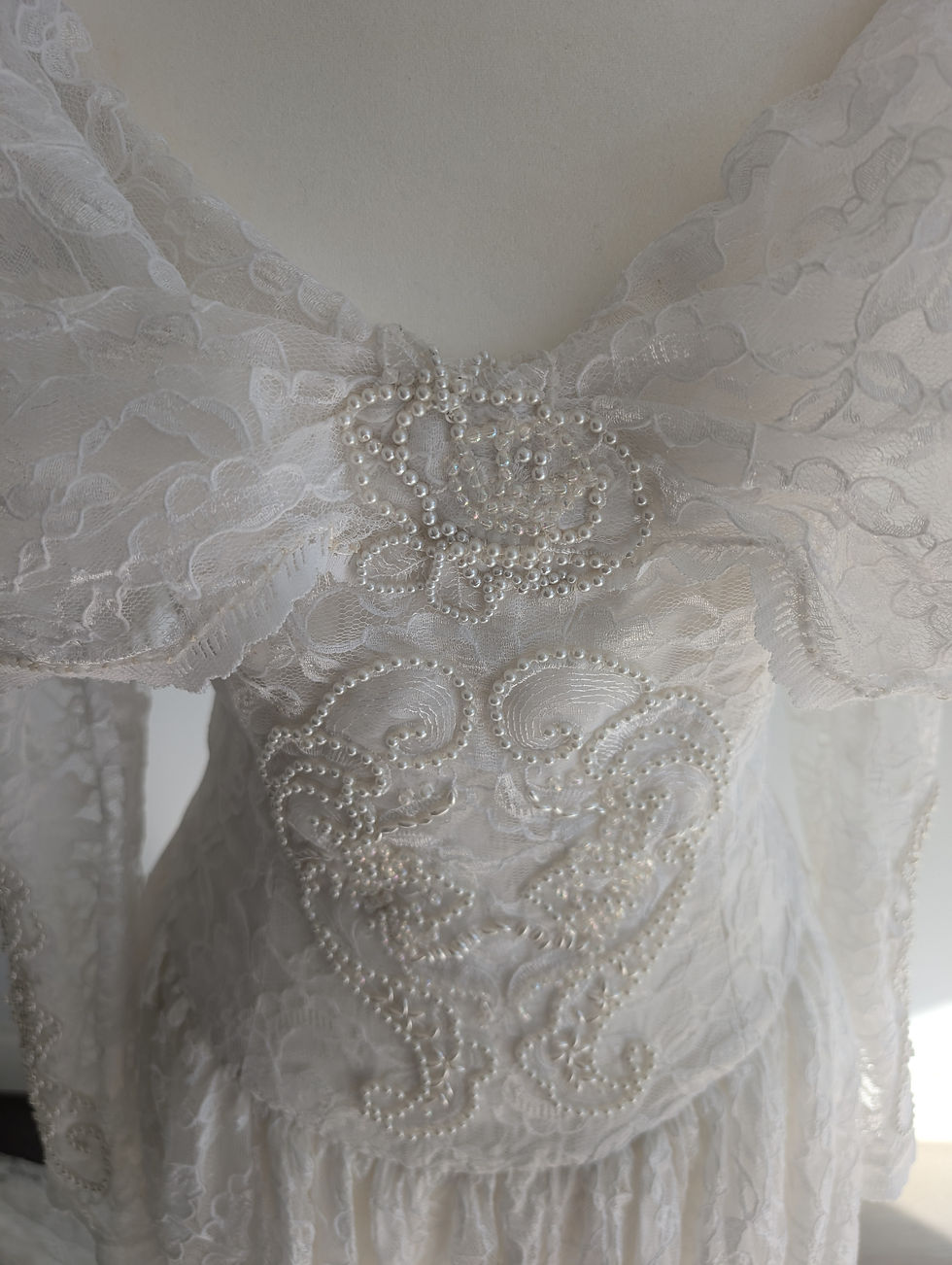 Thumbnail: Vintage Handmade Bridal Gown from the 90's