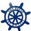 Thumbnail: Captain Wheel Decor - Nautical Beach Home Sign for Dock or Pool - PKCaptWheel