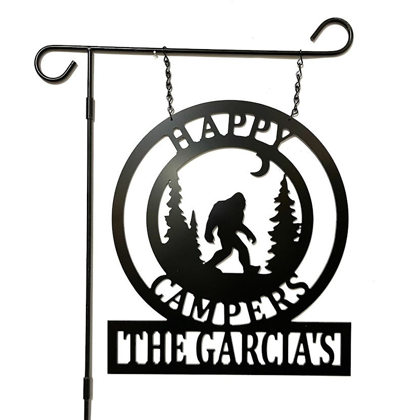Thumbnail: Bigfoot Camp Site Sign - Camping Big Foot Decor Personalized - PK17BigFootBox