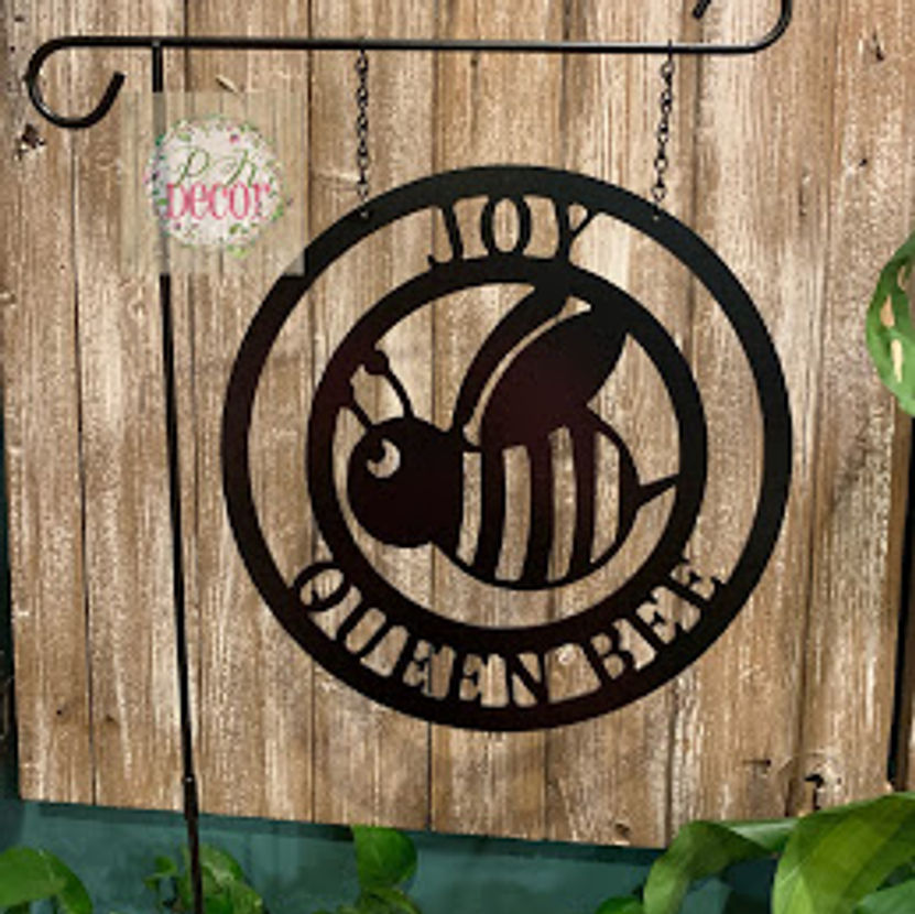 Thumbnail: Honey Bee Garden Yard Art - Apiary Gift - Queen Bee Gift - PK17Bee