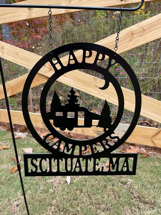 Thumbnail: Pop Up Camper Custom Happy Camper Sign - Pop Up Camp Site Decor - PK17PopUpBox