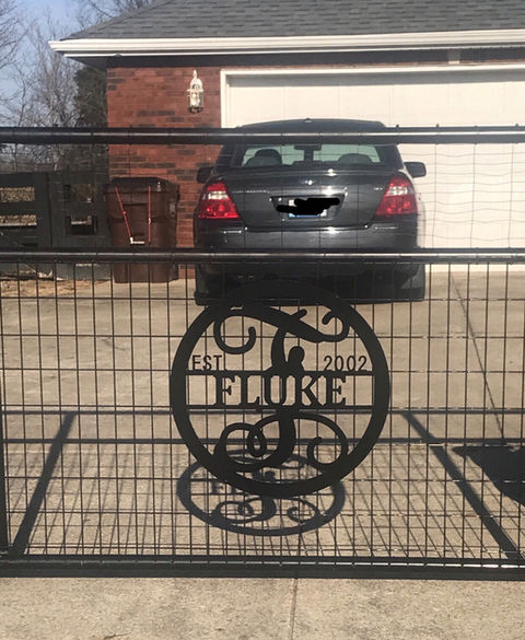 Timeless family sign featuring last name and established date, meticulously created from top-grade metal ACM by PK Decor, an ideal choice for anniversary gifts and home memorabilia