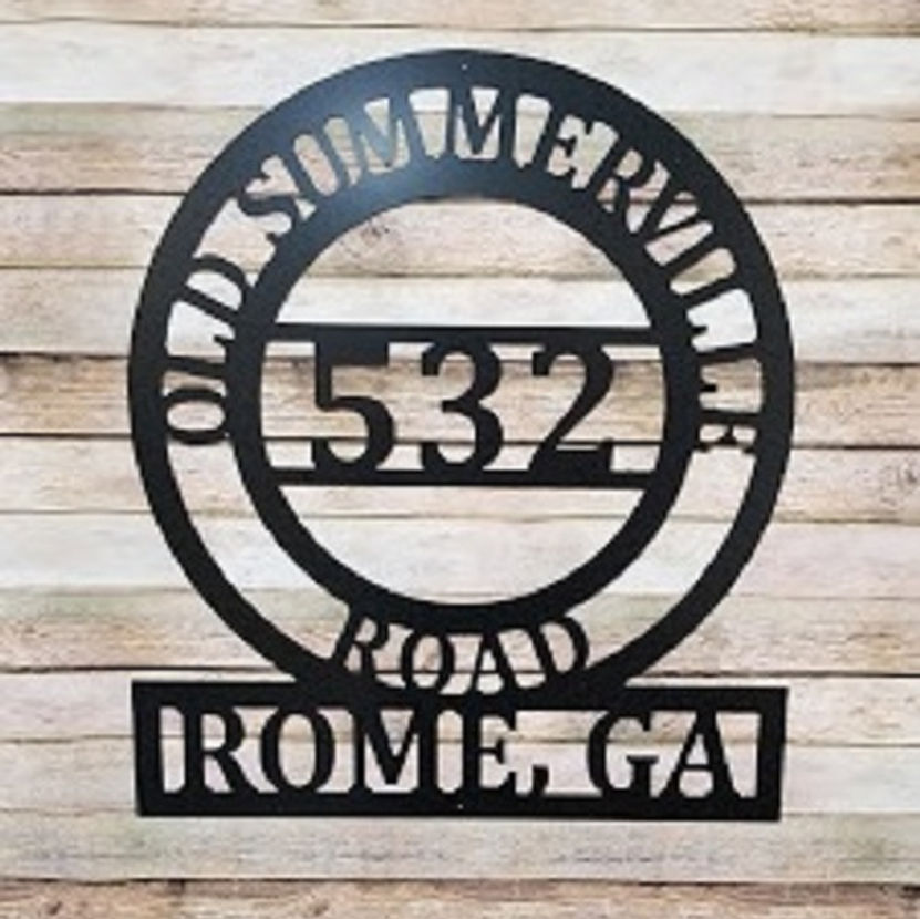 Thumbnail: Customized Address Porch Sign - Mailbox Sign - New Home Gift - PK17AddBox