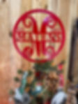 Thumbnail: Christmas Tree Topper Personalized - Initial Name Custom Yard Sign - PK7-3TT