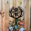 Thumbnail: Deer Antler Christmas Tree Topper - Antler Last Name Yard Stake - PKAntler3TT