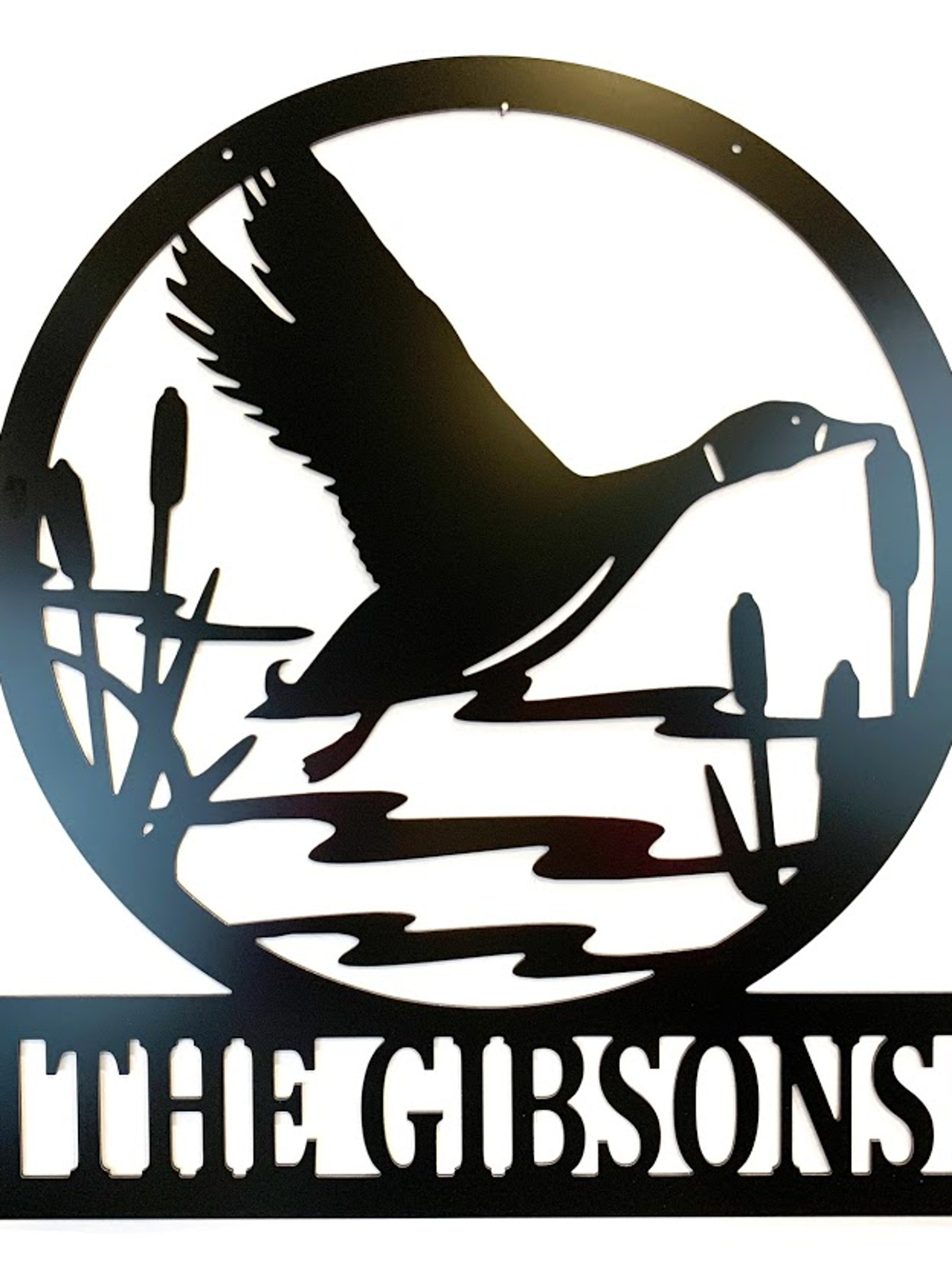 Duck Scene Custom ACM Metal Sign - Duck Hunging Gift forDad - PK7DuckBox