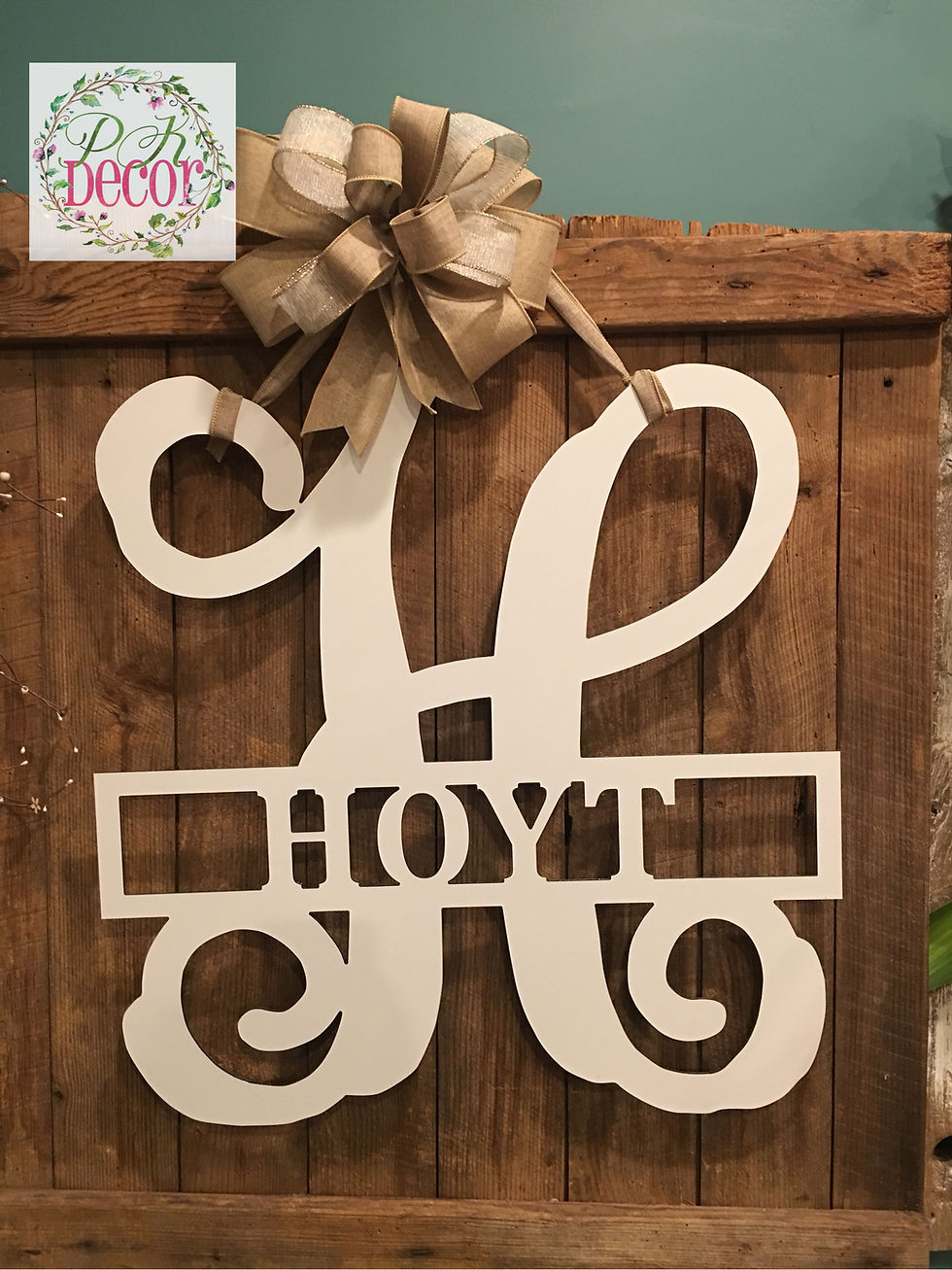 Thumbnail: Last Name Door Sign - Living Room Wall Decor - Acm Metal Custom Yard Sign - PK22