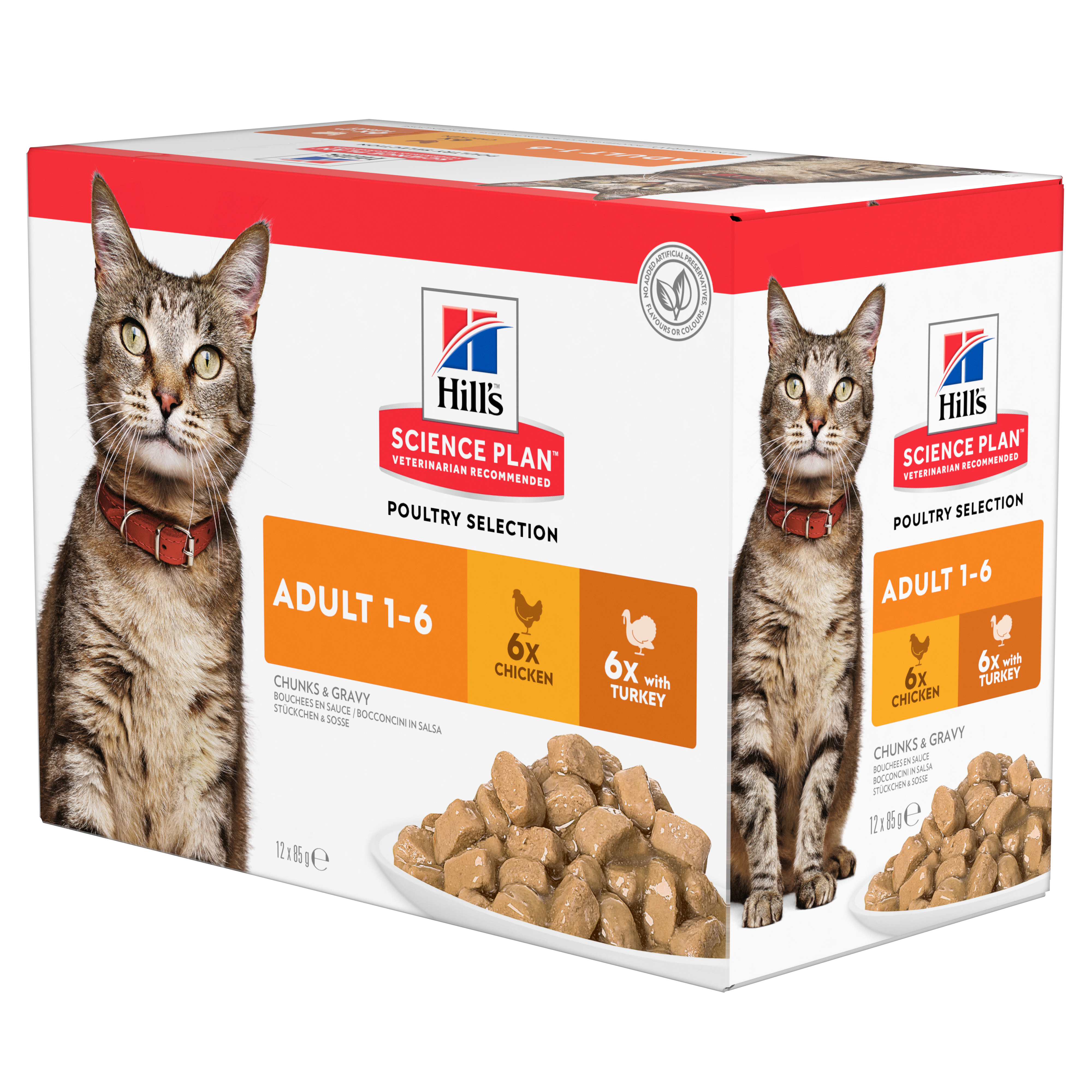 Hill's Science Plan Chicken & Turkey Adult Cat Food Pouches