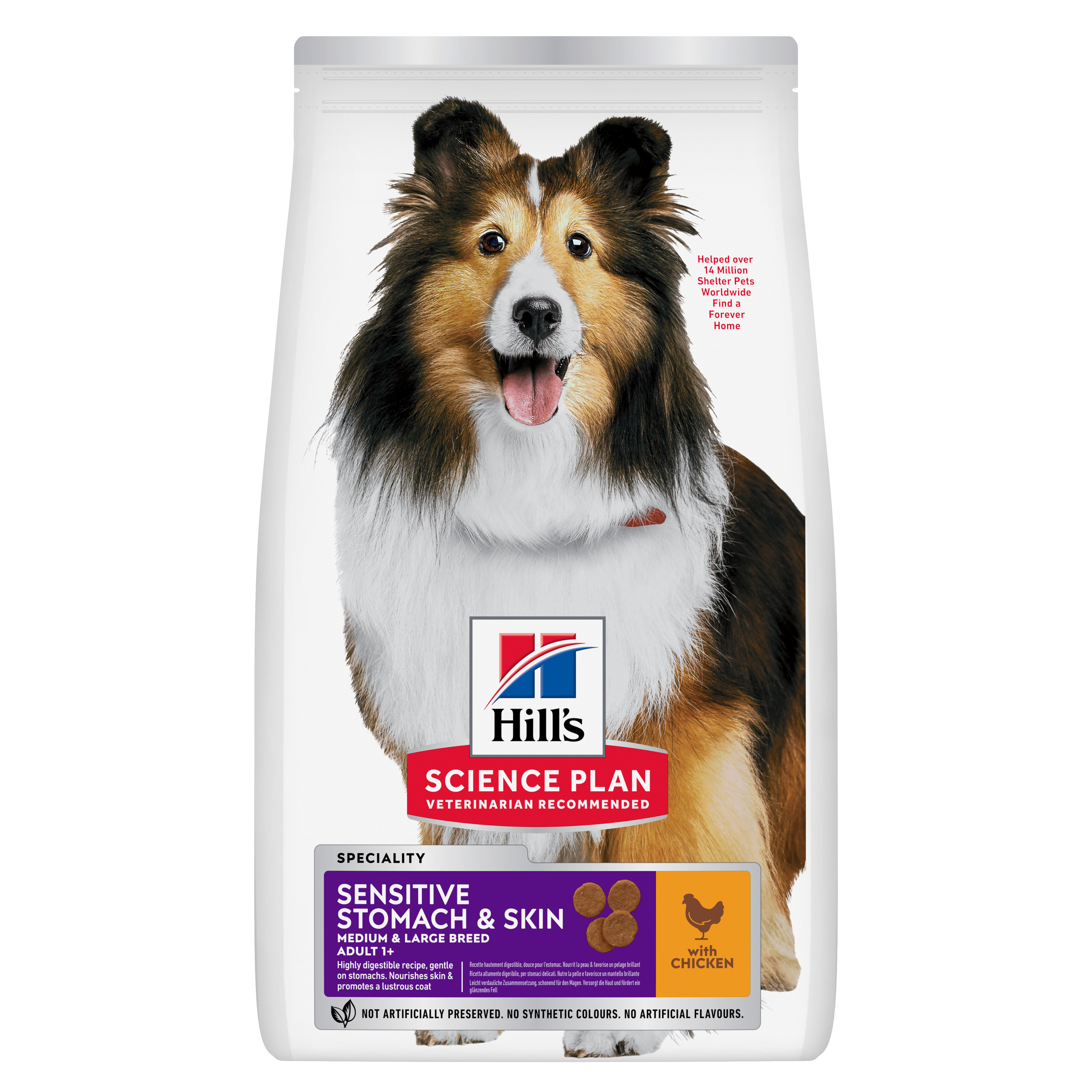 Hill's Science Plan Sensitive Stomach & Skin Chicken Medium & Large Adult Dog Fo