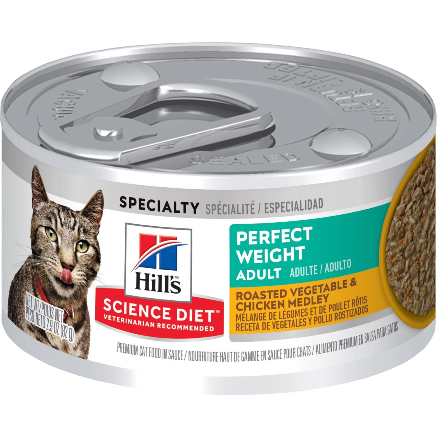 Hill's Science Diet Perfect Weight Vegetable & Chicken Adult Canned Cat Food