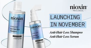 Launching in November: Nioxin Anti-Hair Loss Shampoo and Anti-Hair Loss Serum