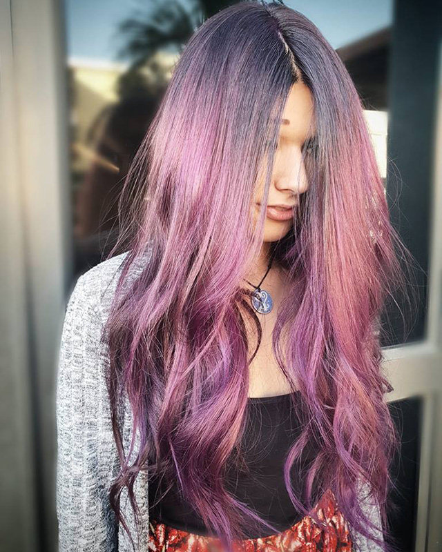 Colour Recipe: Indigo to Violet Ombre